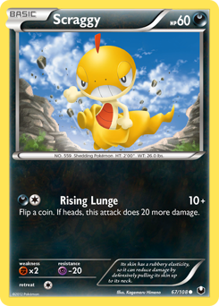 Pokemon Dark Explorers Scraggy - 67
