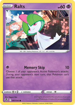 Pokemon Silver Tempest Ralts - 67