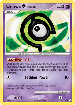 Pokemon Diamond & Pearl Unown [C] - 67