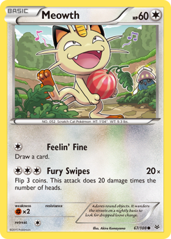 Pokemon Roaring Skies Meowth - 67