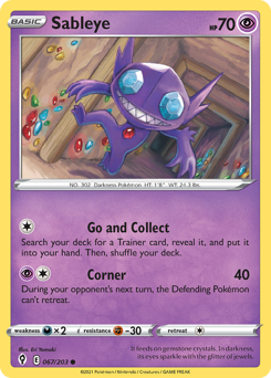 Pokemon Evolving Skies Sableye - 67