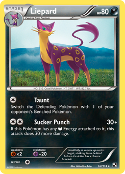 Pokemon Black & White Liepard - 67