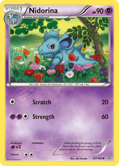 Pokemon Primal Clash Nidorina - 67