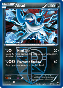 Pokemon Plasma Freeze Absol - 67