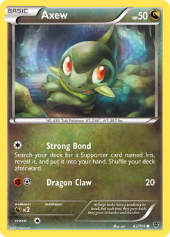 Pokemon Plasma Blast Axew - 67