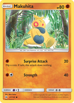 Pokemon Sun & Moon Makuhita - 67