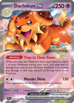 Pokemon Stellar Crown Dachsbun ex - 67