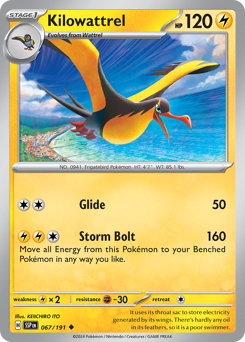 Pokemon Surging Sparks Kilowattrel - 67