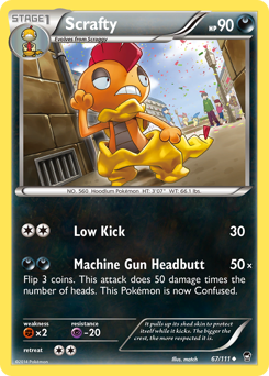 Pokemon Furious Fists Scrafty - 67