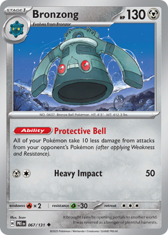 Pokemon Prismatic Evolutions Bronzong - 67