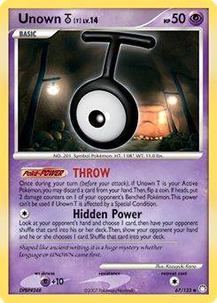 Pokemon Mysterious Treasures Unown [T] - 67