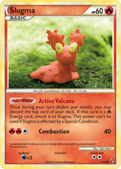 Pokemon HS—Undaunted Slugma - 67