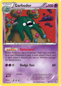 Pokemon Legendary Treasures Garbodor - 68