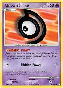Pokemon Diamond & Pearl Unown [D] - 68