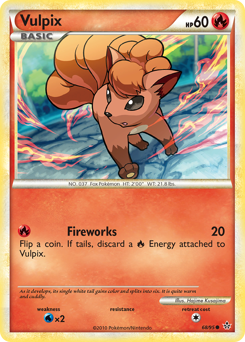 Pokemon HS—Unleashed Vulpix - 68