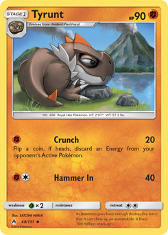 Pokemon Forbidden Light Tyrunt - 68