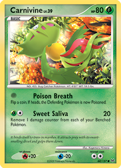 Pokemon Platinum Carnivine - 68