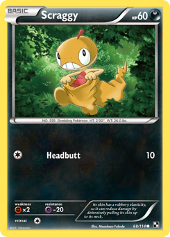 Pokemon Black & White Scraggy - 68
