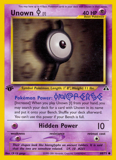 Pokemon Neo Discovery Unown [I] - 68