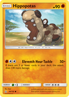 Pokemon Ultra Prism Hippopotas - 68