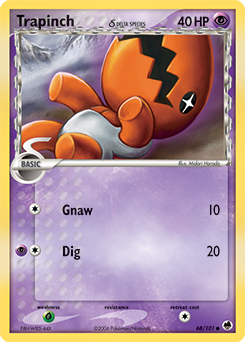 Pokemon Dragon Frontiers Trapinch δ - 68