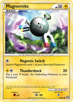 Pokemon HS—Triumphant Magnemite - 68