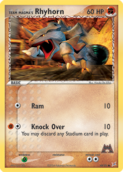 Pokemon Team Magma vs Team Aqua Team Magma's Rhyhorn - 68