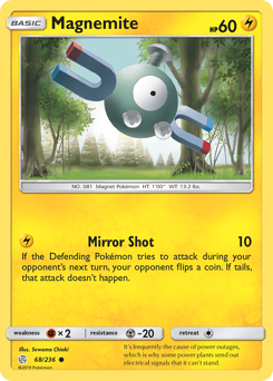 Pokemon Cosmic Eclipse Magnemite - 68