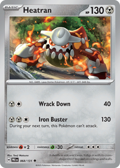 Pokemon Prismatic Evolutions Heatran - 68