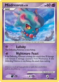 Pokemon Stormfront Misdreavus - 68