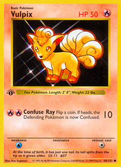 Pokemon Base Vulpix - 68