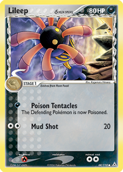 Pokemon Holon Phantoms Lileep δ - 68