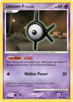 Pokemon Secret Wonders Unown [K] - 68