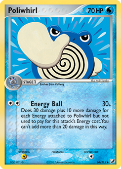 Pokemon Unseen Forces Poliwhirl - 68