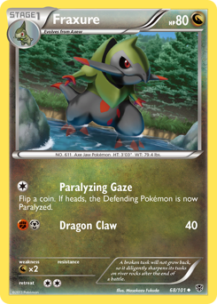 Pokemon Plasma Blast Fraxure - 68