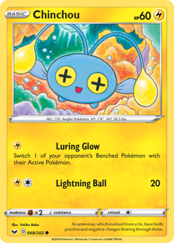 Pokemon Sword & Shield Chinchou - 68