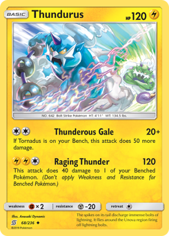 Pokemon Unified Minds Thundurus - 68