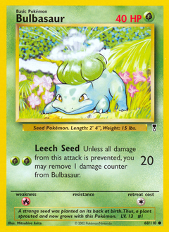 Pokemon Legendary Collection Bulbasaur - 68
