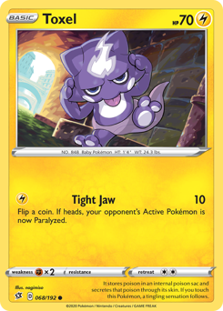 Pokemon Rebel Clash Toxel - 68