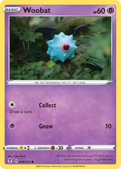 Pokemon Evolving Skies Woobat - 68