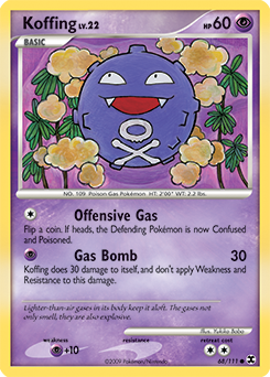 Pokemon Rising Rivals Koffing - 68
