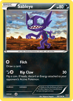 Pokemon XY Sableye - 68