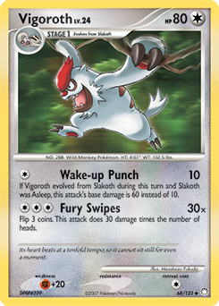 Pokemon Mysterious Treasures Vigoroth - 68