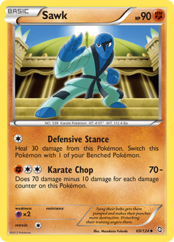 Pokemon Dragons Exalted Sawk - 69