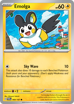 Pokemon Twilight Masquerade Emolga - 69
