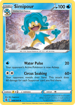 Pokemon Fusion Strike Simipour - 69