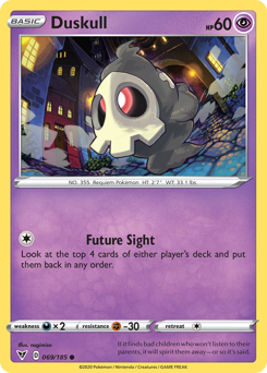 Pokemon Vivid Voltage Duskull - 69