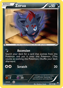Pokemon Dark Explorers Zorua - 69