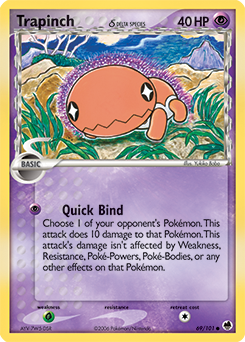 Pokemon Dragon Frontiers Trapinch δ - 69