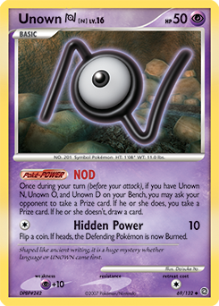 Pokemon Secret Wonders Unown [N] - 69